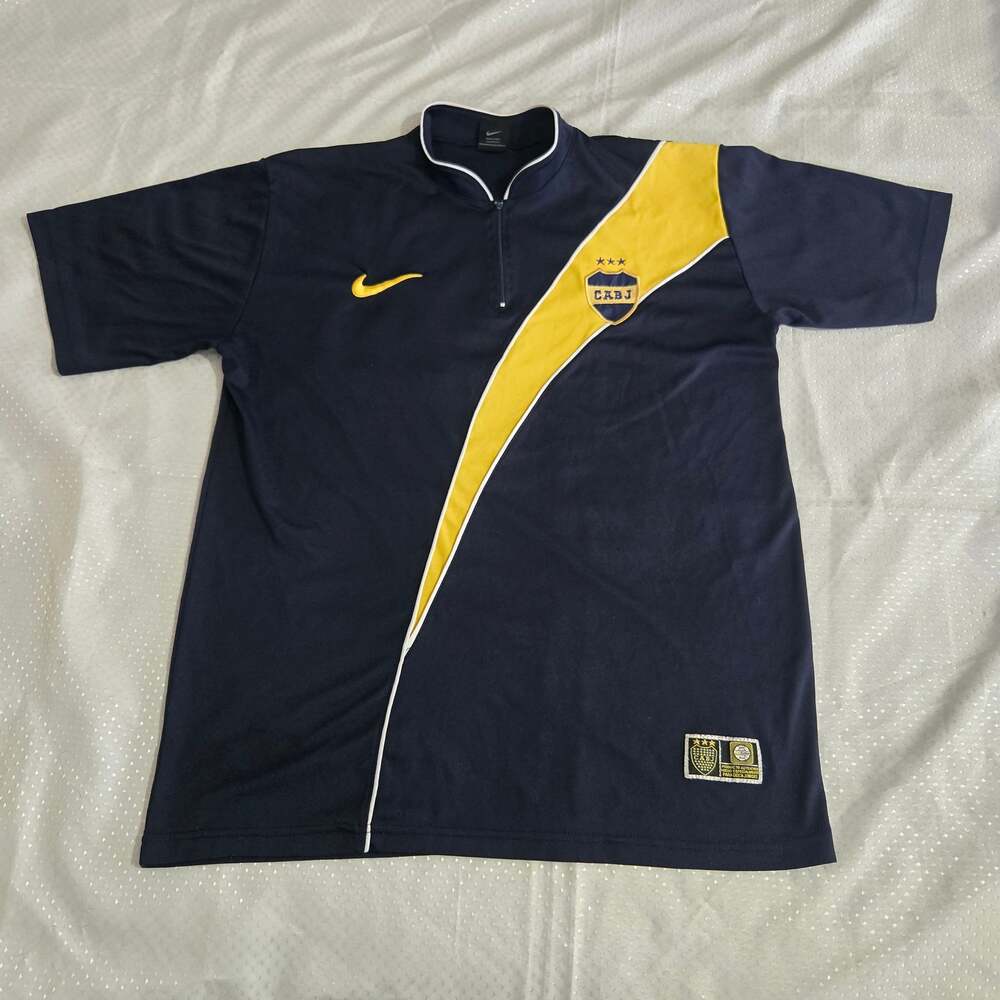 Nike Boca Juniors CABJ 1/4 Zip Official Player Training Top Size 5 Argentina